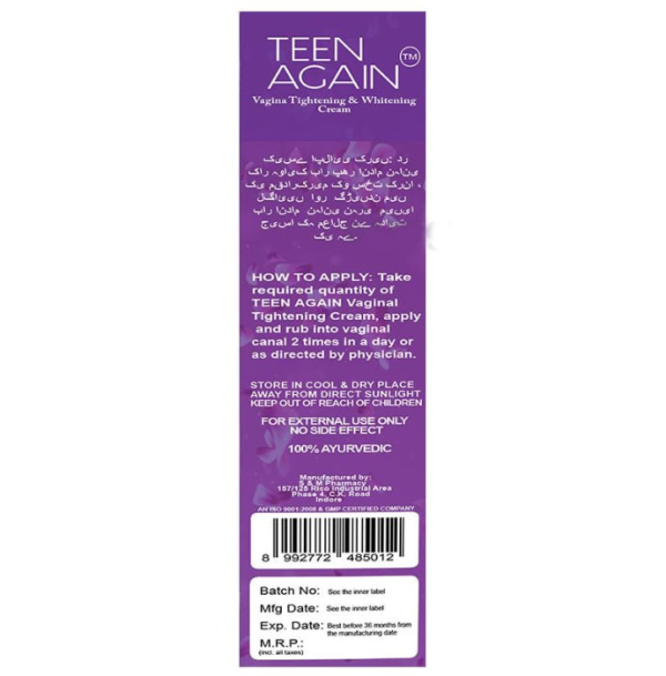 Teen Again Vaginal Tightening & Whitening Cream - Image 3